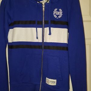 PINK Zippered Hooded Jacket.  Size Small.